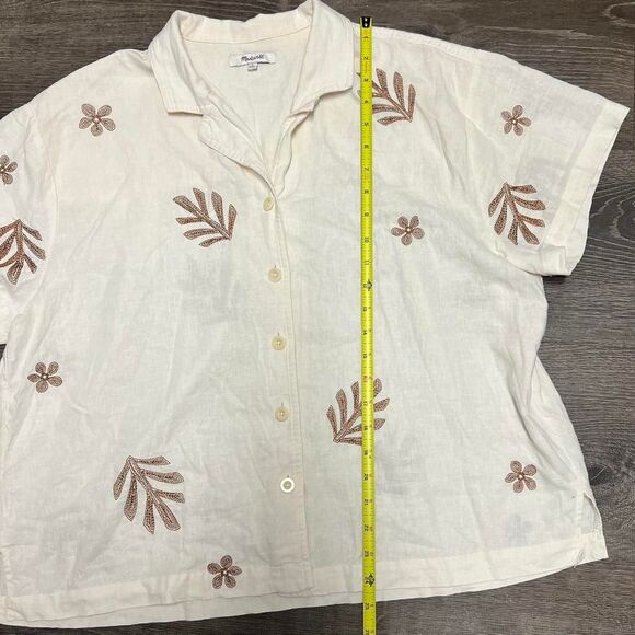 Madewell Linen Blend Button Down - Picture 7 of 8